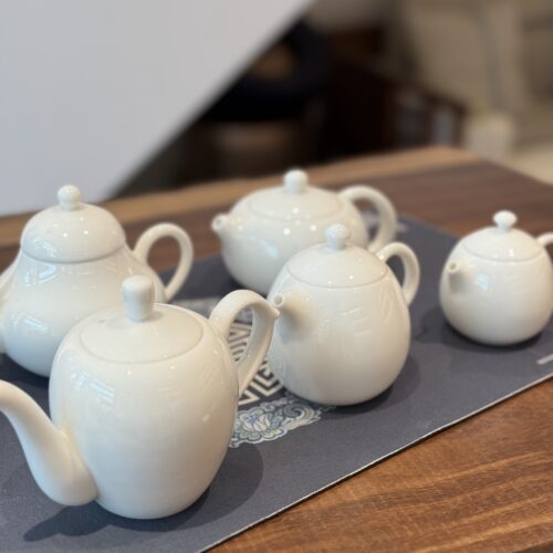 白瓷 泡茶壺